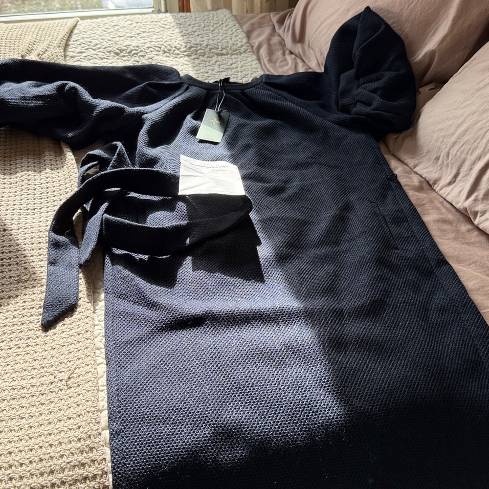 NWT Tuckernuck Navy Long Sleeve Elsa Navy Blue Dress Size Medium
